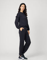 Ruffle Sleeve Sweatshirt and Jogger Set