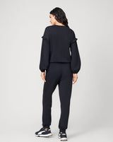 Ruffle Sleeve Sweatshirt and Jogger Set