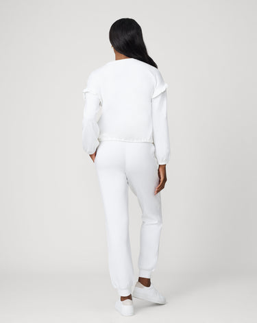 Ruffle Sleeve Sweatshirt and Jogger Set