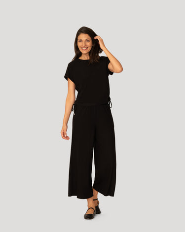 Triple Rib Shirred Top and Pant Set