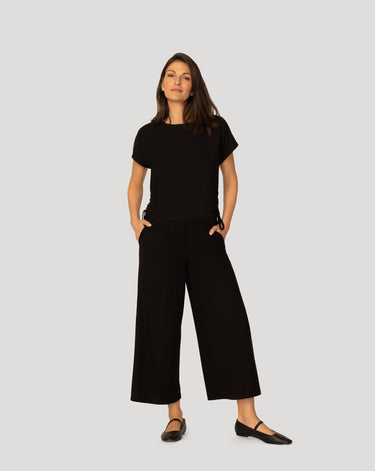 Triple Rib Shirred Top and Pant Set