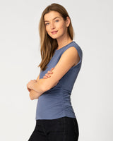 Shirred Side Sleeveless Top