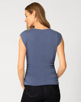 Shirred Side Sleeveless Top