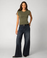 Shirred Side Sleeveless Top