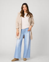 Tonal Cheetah Modal Drop Shoulder Top