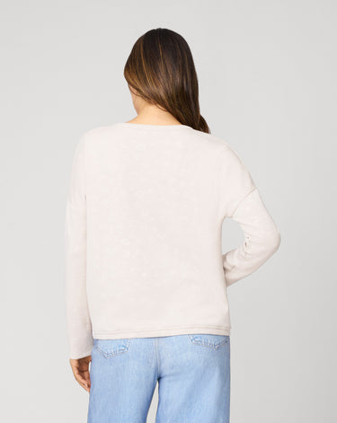 Tonal Cheetah Modal Drop Shoulder Top