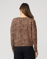 Leopard Cropped Modal Sweatshirt