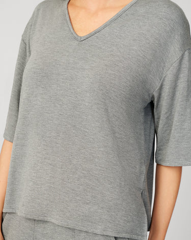V-Neck Kimono Ultra Soft Terry Top