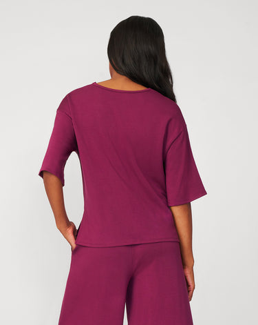 V-Neck Kimono Ultra Soft Terry Top