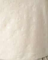 Tonal Cheetah Cropped Half Zip Pullover