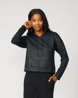 Coated Yummy Croc-Texture Hoodie