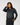 Coated Bubble Hem Hoodie