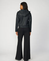 Coated Yummy Croc-Texture Hoodie