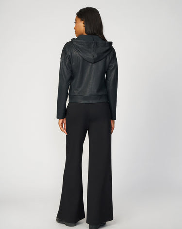 Coated Yummy Croc-Texture Hoodie