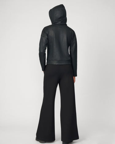 Coated Yummy Croc-Texture Hoodie