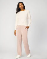 Crewneck Tonal Stripe Pullover Sweatshirt