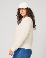 Crewneck Tonal Stripe Pullover Sweatshirt
