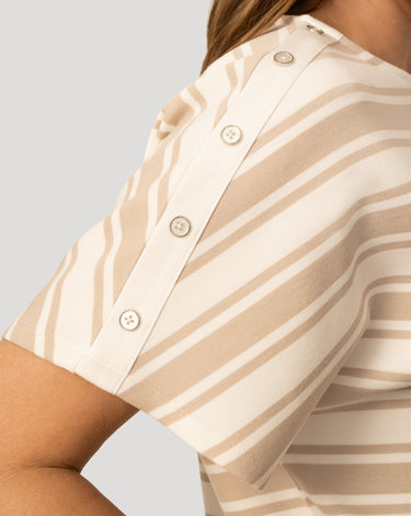 Striped Modal Dolman Tee
