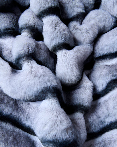Chinchilla Faux Fur Throw
