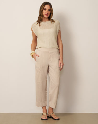 Cotton Blend Utility Barrel Pant