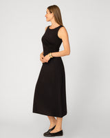 Side Ruching Midi Dress