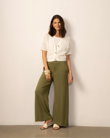 Short Sleeve Button Cardigan