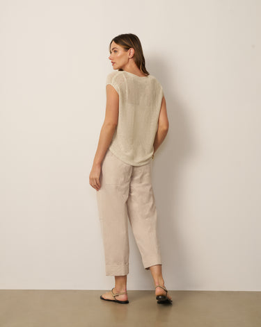 Round Tape Yarn Sweater