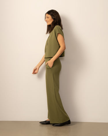 Split Neck Dolman Top