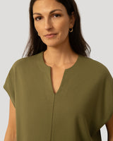 Split Neck Dolman Top