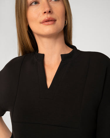 Split neck Sweatshirt