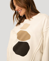 Printed Dolman 3/4 Sleeve Top