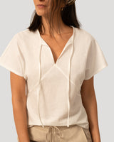 Keyhole Seamed Top