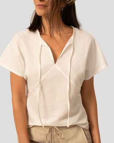 Keyhole Seamed Top