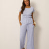 Smocked Waist Cross-Dyed Linen Top