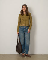 Lace Stitch Mix Media Cardigan