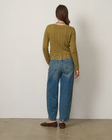 Lace Stitch Mix Media Cardigan