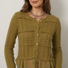 Lace Stitch Mix Media Cardigan