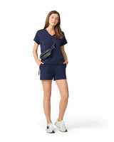 Yummy V-Neck Top & Matching Short Set