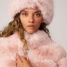 Pill Box Faux Fur Hat