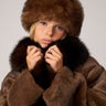 Pill Box Faux Fur Hat