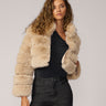 High Collar Fox Faux Fur Jacket