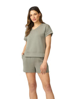 Yummy V-Neck Top & Matching Short Set