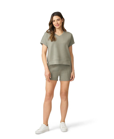 Yummy V-Neck Top & Matching Short Set