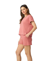 Yummy V-Neck Top & Matching Short Set